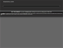 Tablet Screenshot of maneno.com